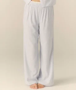 Blue Stripe Boxer Pyjama Trousers - Baby Blue