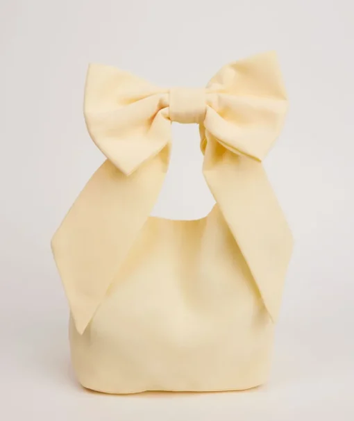 Bow Detail Chiffon Pouch Bag