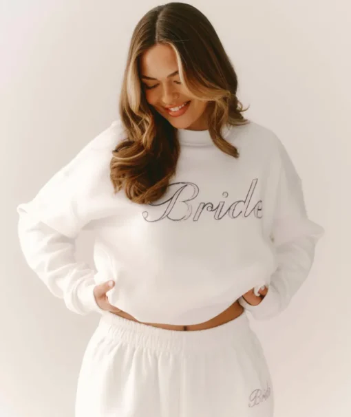 Bride Graphic Sweatshirt - White