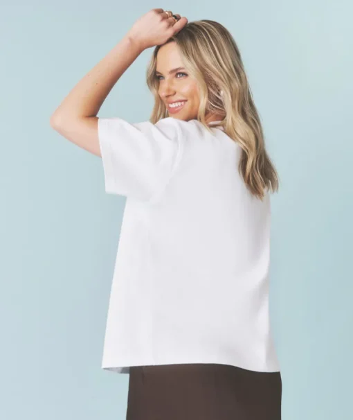 Bride Needs a Martini Beaded Tee - White