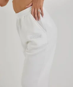 Bride Statement Sweatpants - White
