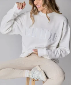 Bride Statement Sweatshirt - White