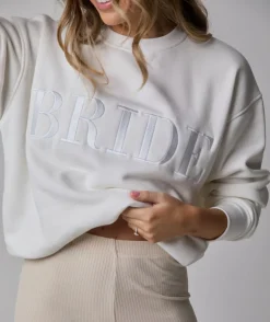 Bride Statement Sweatshirt - White