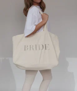 Bride Statement Tote Bag - Champagne