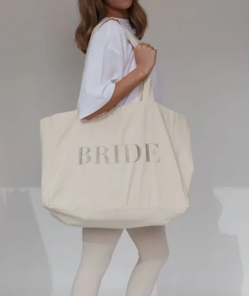 Bride Statement Tote Bag - Champagne