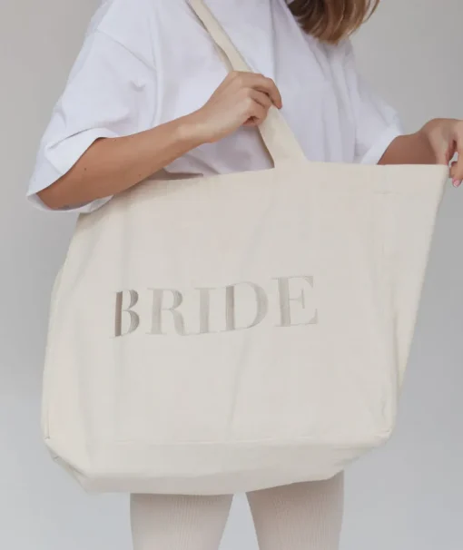 Bride Statement Tote Bag - Champagne