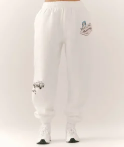 Destination Bride Graphic Sweatpants - White