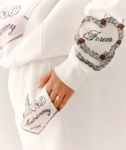 Destination Bride Graphic Sweatpants - White