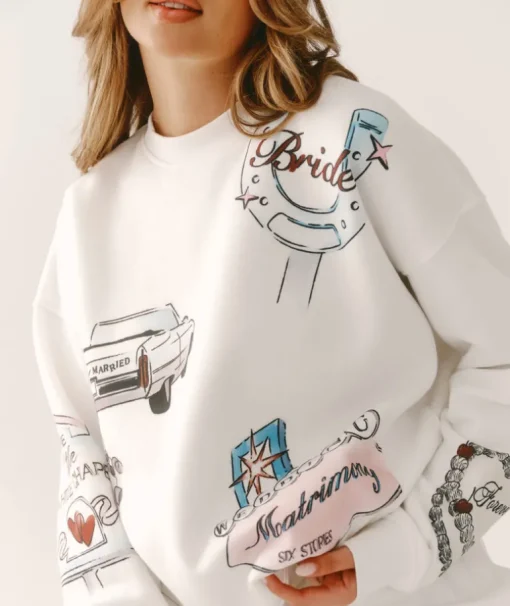 Destination Bride Graphic Sweatshirt - White