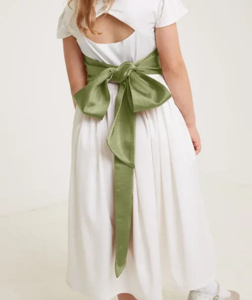 Girl's Satin Tie Back Belt