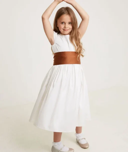 Girl's Satin Tie Back Belt