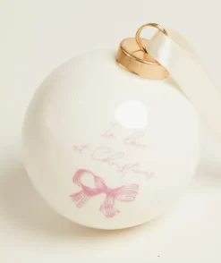 In Love' Christmas Bauble - Ivory