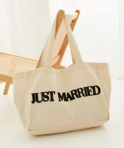 Just Married Tote Bag