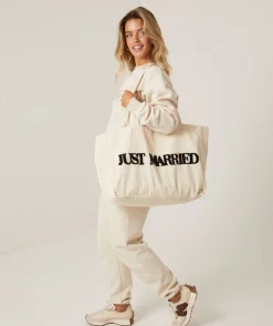 Just Married Tote Bag