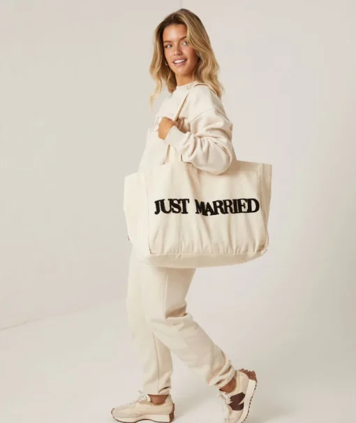 Just Married Tote Bag