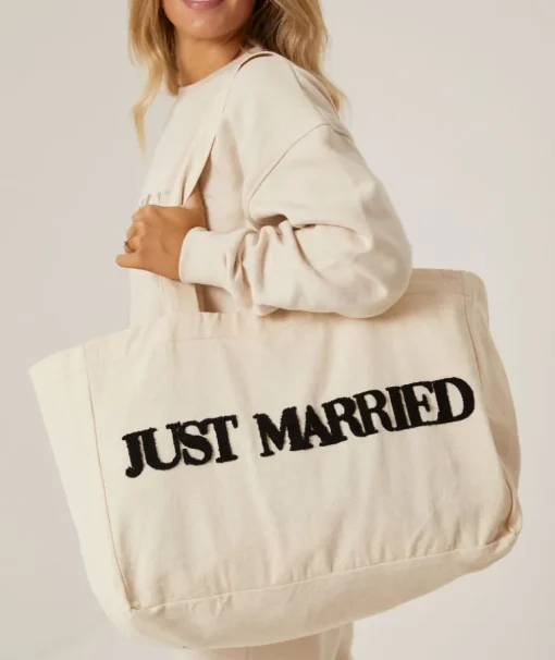Just Married Tote Bag
