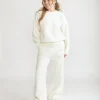 Limited Edition Relaxed Wide Leg Trousers - Cream