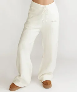 Limited Edition Relaxed Wide Leg Trousers - Cream