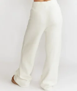 Limited Edition Relaxed Wide Leg Trousers - Cream