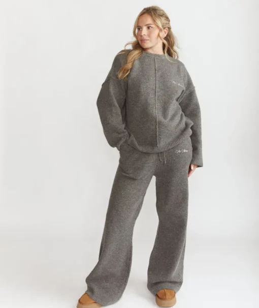 Limited Edition Relaxed Wide Leg Trousers - Grey