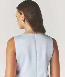 Mini Mod Bow Dress - Pale Blue