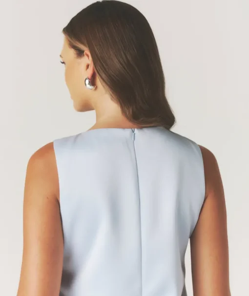 Mini Mod Bow Dress - Pale Blue