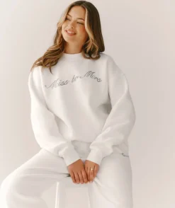 Miss to Mrs Sweatshirt - White
