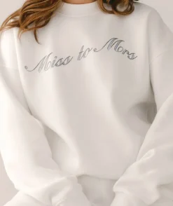 Miss to Mrs Sweatshirt - White