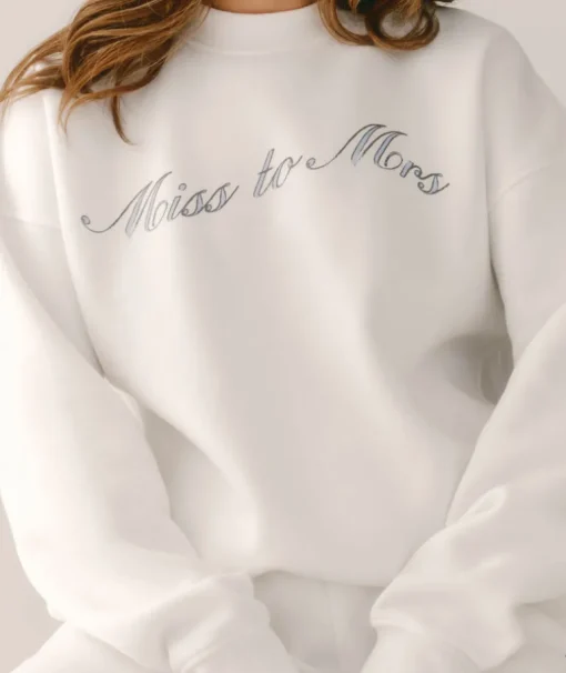 Miss to Mrs Sweatshirt - White