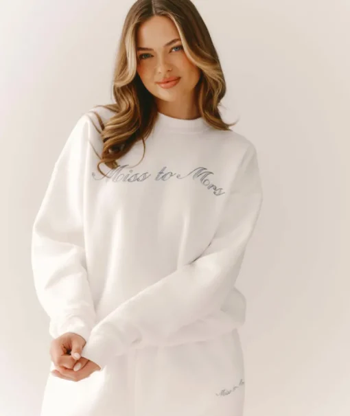 Miss to Mrs Sweatshirt - White