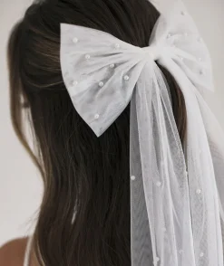 Pearl Bride Hair Bow