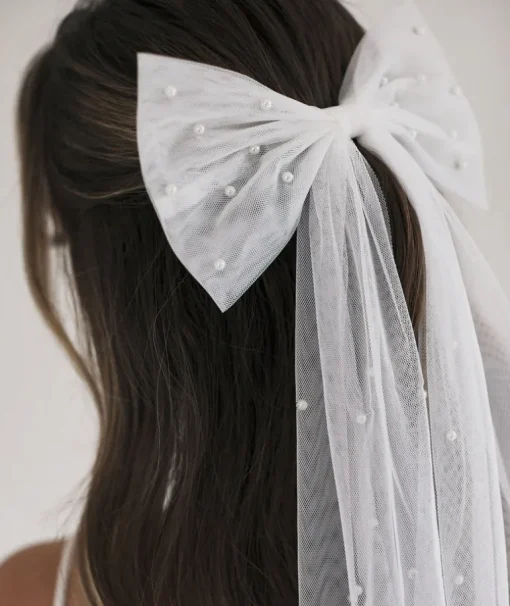 Pearl Bride Hair Bow