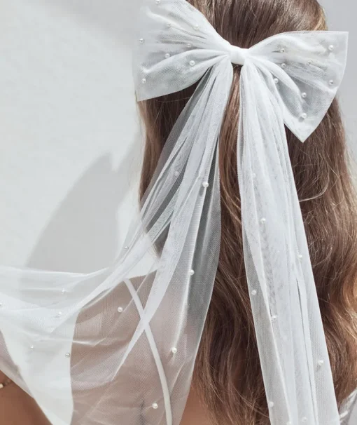Pearl Bride Hair Bow