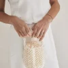 Pearl Bucket Bag - Gold