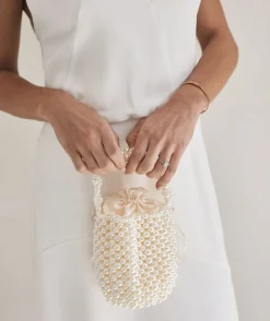 Pearl Bucket Bag - Gold