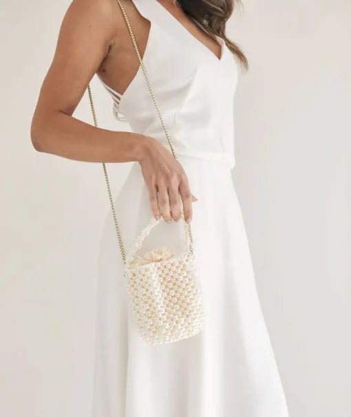 Pearl Bucket Bag - Gold