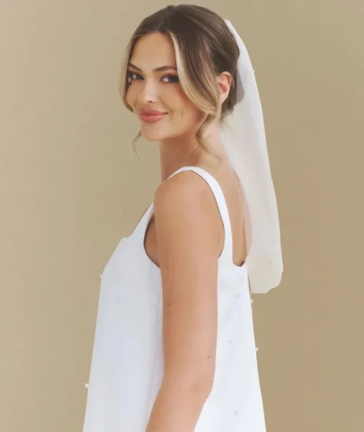 Pearl Tulle Veil