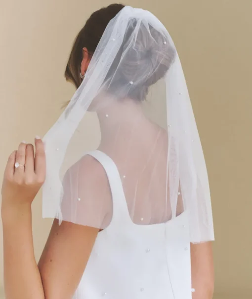 Pearl Tulle Veil