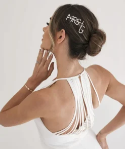 Personalised Mrs Hair Slide - Silver