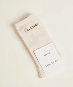 Pointelle Socks - Rosewater