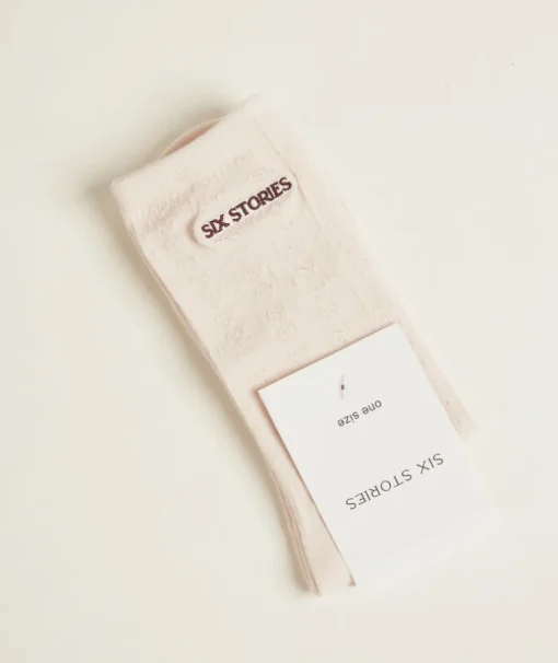 Pointelle Socks - Rosewater