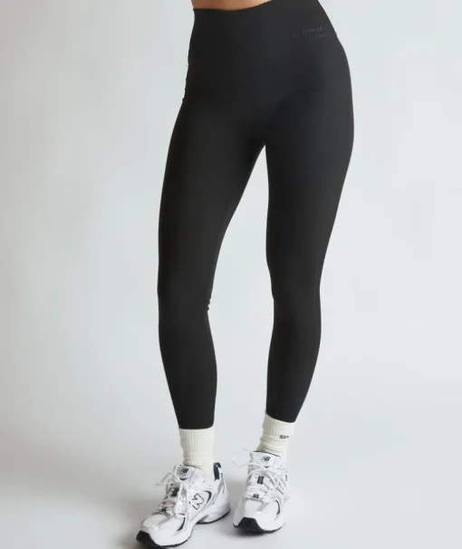 Premium Branded Leggings - Black
