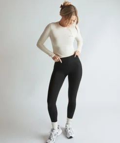 Premium Branded Leggings - Black