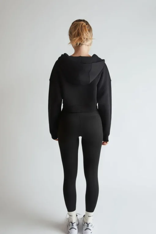 Premium Branded Leggings - Black