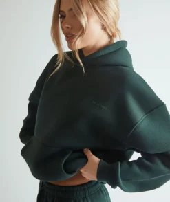 Relaxed Hoodie - Forest Green