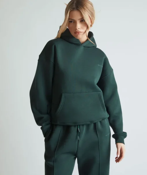 Relaxed Hoodie - Forest Green