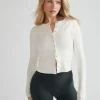 Ribbed Cardigan - Buttermilk