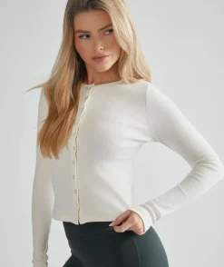 Ribbed Cardigan - Buttermilk