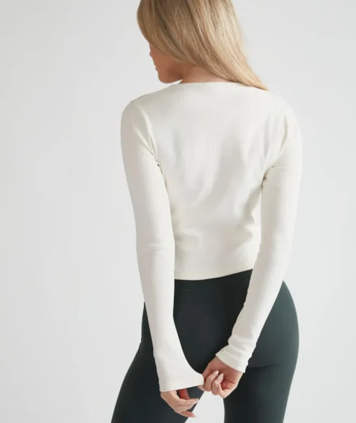 Ribbed Cardigan - Buttermilk
