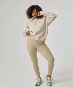 Seamless Contour Rib Leggings - Sand